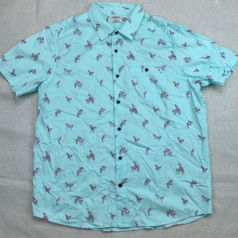 Hurley Men's Wind and Sea Short Sleeve Shirt Size XL